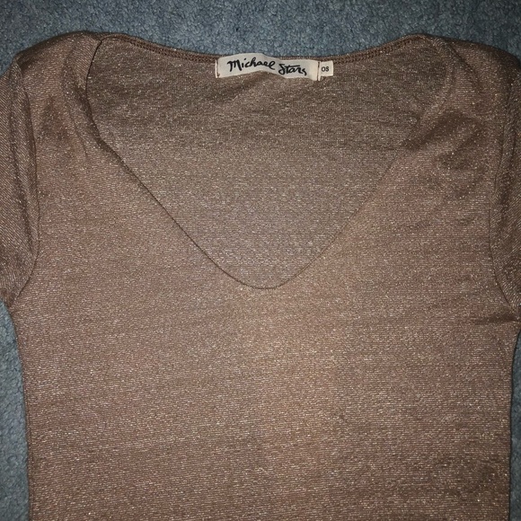 Michael Stars shimmering v-neck - Picture 3 of 4